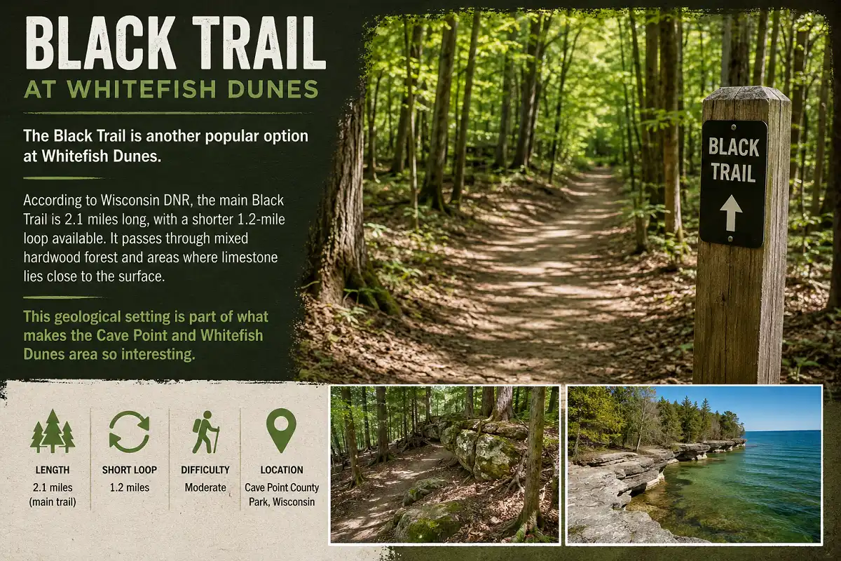 Black Trail at Whitefish Dunes State Park