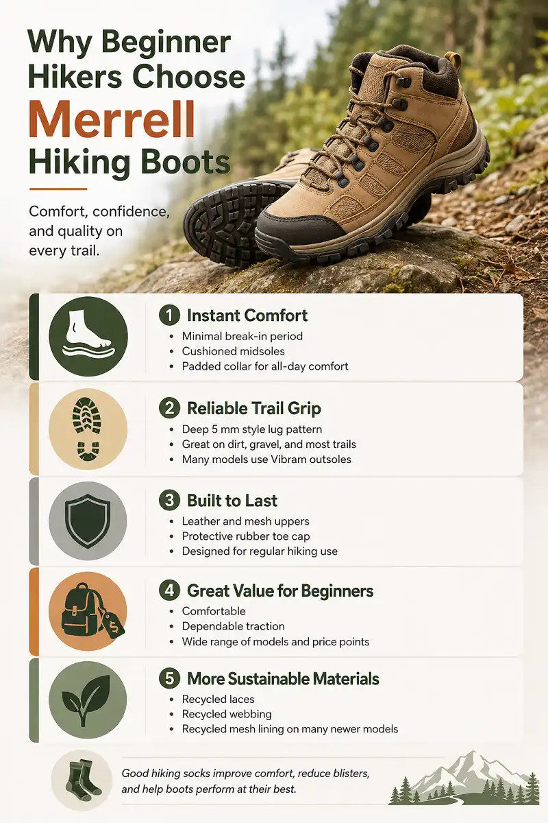 Why Merrell hiking boots are a great choice for beginner hikers