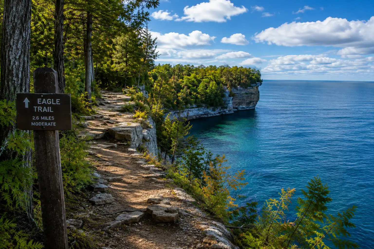 Eagle Trail at Peninsula State Park in Door County Wisconsin